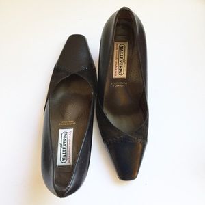 Valle Verde Made in Italy Leather And Suede Heels